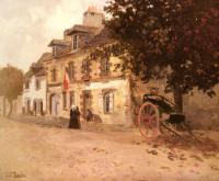 Thaulow, Frits - A Village Street In France